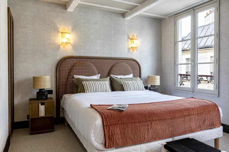 Chambre double, Hôtel Sookie, photographié par Maxime Ledieu