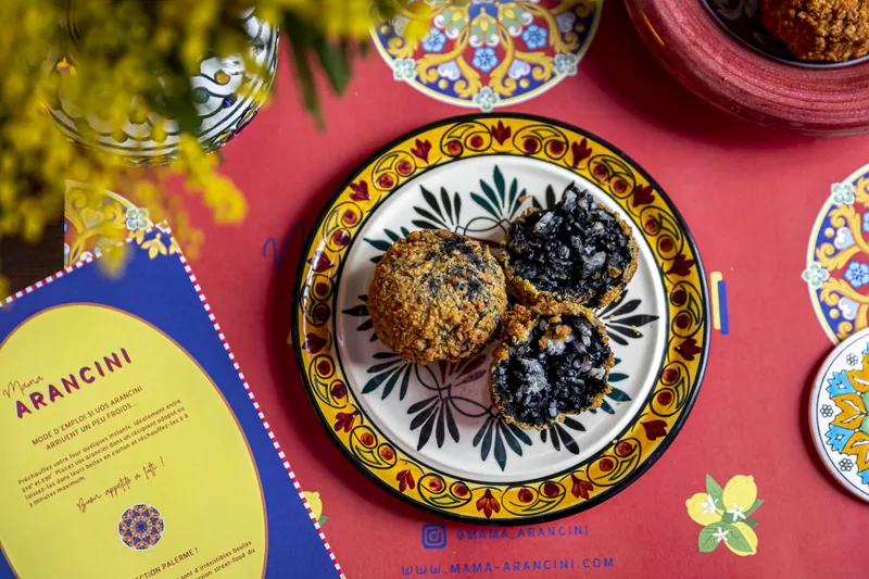 Assiette, Mama Arancini, photographié par Maxime Ledieu